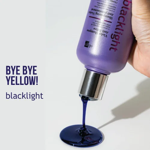 Miniatura 2 de Oligo Professionnel - Champú violeta Blacklight - Champú morado sin sulfato para rubias - Vegano - Elimina los tonos amarillos - Refrescar reflejos