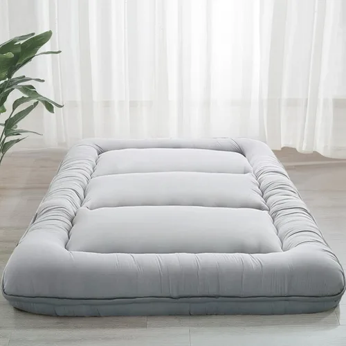 MAXYOYO - Colchón de suelo de futón japonés de 6" extra grueso, colchón de futón para adultos, tapete Tatami plegable, cama enrollable para Gris
