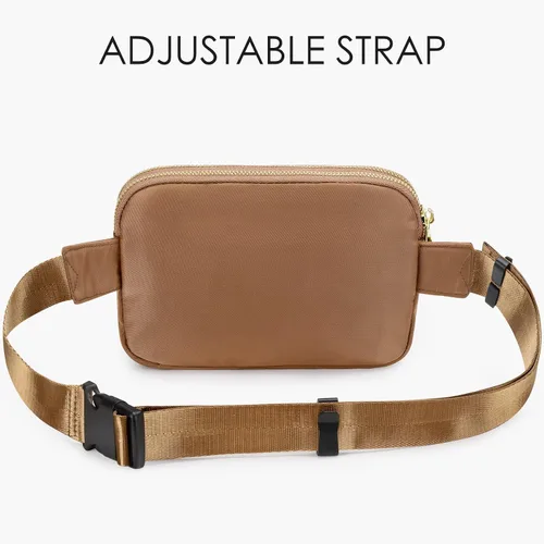 Miniatura 22 de ZORFIN Riñonera para mujeres y hombres, riñonera de moda con correa ajustable para exteriores, entrenamiento, viajes, casual, correr, senderismo