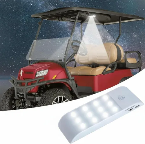 10L0L Luz Universal para Techo de Carrito de Golf, Luz Cúpula LED Recargable por USB con Sensor de Movimiento Inalámbrico