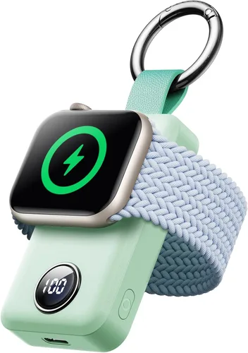 Miniatura 10 de JOYROOM Cargador inalámbrico portátil de 2000 mAh compatible con Apple Watch Series 11/10/9/8/7/6/5/4/3/2/1/SE/UItra 3/UItra 2/Ultra, cargador Negro