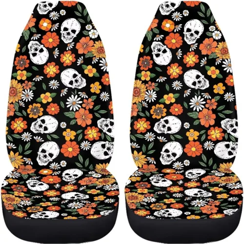 Miniatura 44 de 2 fundas de asiento para automóviles con estampado de bandera americana del 4 de julio, color negro, accesorios para el interior del vehículo
