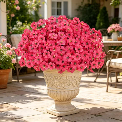 Miniatura 14 de AmyHomie 16 paquetes de flores artificiales de eucalipto negro para exteriores, resistentes a los rayos UV, flores sintéticas que no se decoloran