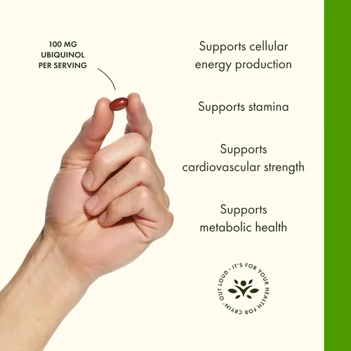 Miniatura 5 de Swanson Ubiquinol - 100 mg - para la salud del corazón, la energía cerebral y el apoyo antioxidante - Ayuda a la producción de ATP* - Sin OMG - 120