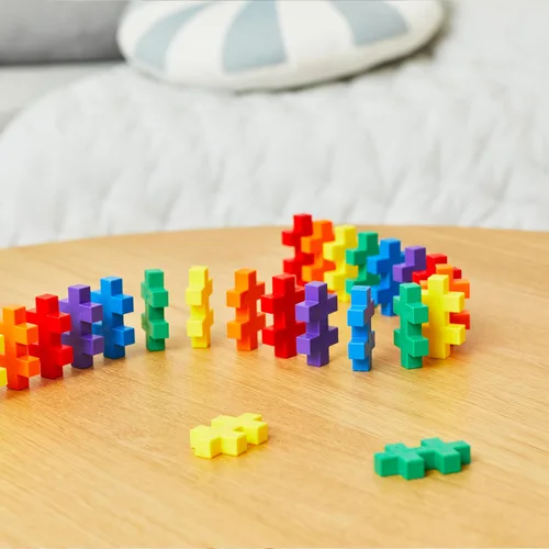 Miniatura 7 de PLUS PLUS BIG - Juego abierto – 400 piezas en bañera de almacenamiento – Mezcla de colores básicos, juguete de construcción de construcción, bloques