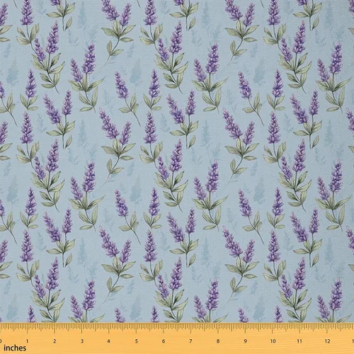 Miniatura 18 de Rustic Flowers Indoor Outdoor Fabric,Retro Floral Soft Flannel Polyester No Stretch Farmhouse Style Crafts & Sewing Supplies DIY Fabrics,1 Yard