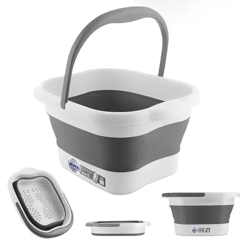 Tina de remojo para pies para remojar los pies, tina plegable para pies, tina de baño para remojo de pies con nodos de masaje, cubo grande de spa de
