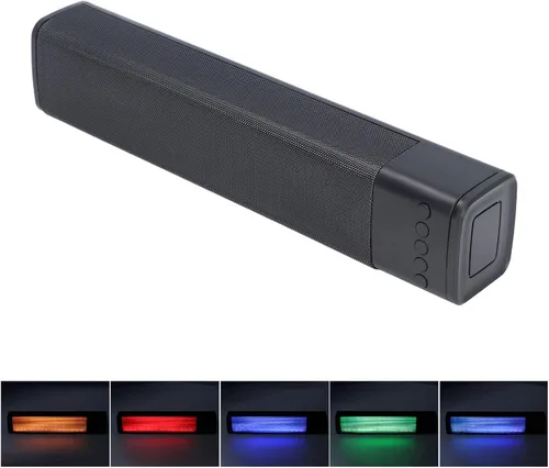 Miniatura 2 de Barra de sonido inalámbrica, RGB Bluetooth sonido estéreo de cine en casa, para películas musicales de juegos, compatible con BT, USB, AUX