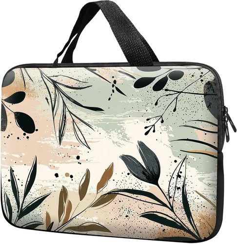 Miniatura 13 de Funda para laptop con asa de 10 pulgadas, impermeable, diseño de lentes de sol de alpaca, funda para computadora compatible con MacBook Air, Pro