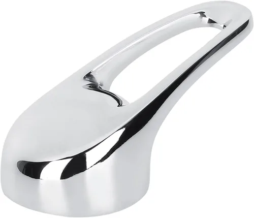 Miniatura 9 de Reemplazo de manija de grifo de una sola palanca de 1.378 in para baño cocina aleación de zinc acabado cromado 1.4 pulgadas