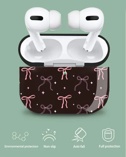 Miniatura 8 de Olytop para Airpods Pro 3 Gen Estuche 2025, linda funda protectora con lazo para Airpods Pro de 3ª generación, carcasa dura para mujeres y niñas