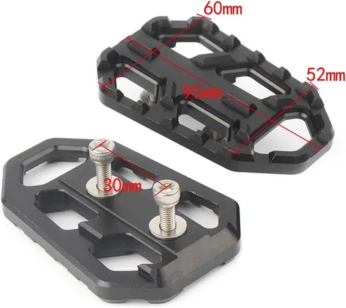 Miniatura 4 de Zhisheng - Estriberas anchas para motocicleta, reposapiés, pedal negro para Kawasaki para Versys-X300 17-18, para Versys 650 para Versys 1000 15-19