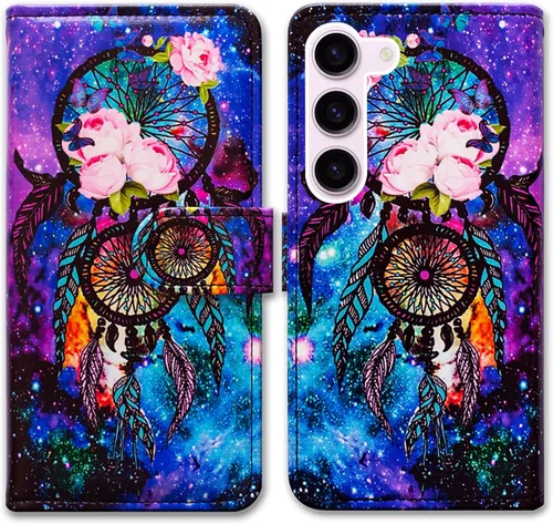Miniatura 16 de Bcov Funda para Samsung S23, diseño de pájaro negro y verde con tapa para teléfono con ranura para tarjeta y soporte para Samsung Galaxy S23