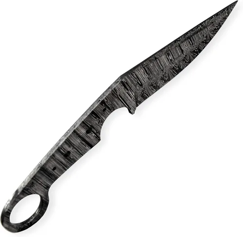 Miniatura 6 de Cuchillo de caza táctico de hoja en blanco de acero de Damasco forjado a mano personalizado Camping, supervivencia, senderismo hoja de colectores