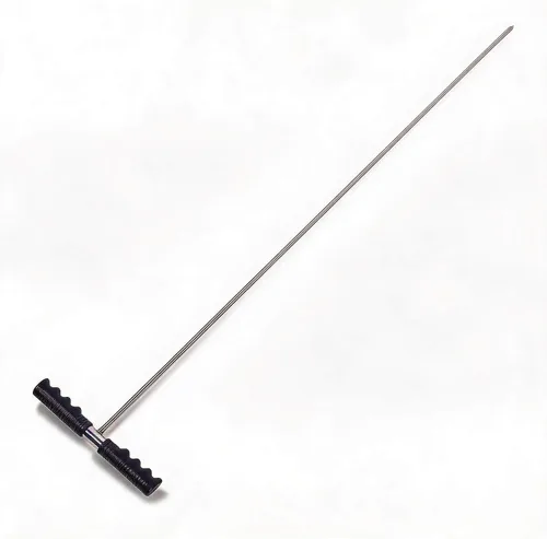 Dpofirs Sonda de tierra, herramienta localizadora de tanques sépticos, sonda de suelo de acero inoxidable de 32 a 48 pulgadas, varilla de sonda de