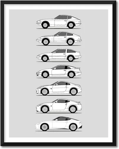 Miniatura 13 de Idea Network Póster hecho a mano compatible con Nissan Silvia (240SX), arte de pared impreso hecho a mano, decoración del 180SX, 200SX, 240SX