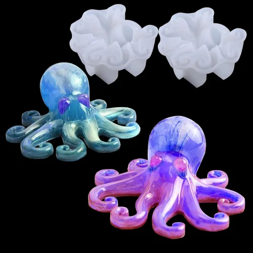 Miniatura 11 de 2 piezas de moldes de resina en forma de rana, moldes de silicona para animales, moldes de resina 3D lindos para fundición de epoxi, molde de rana