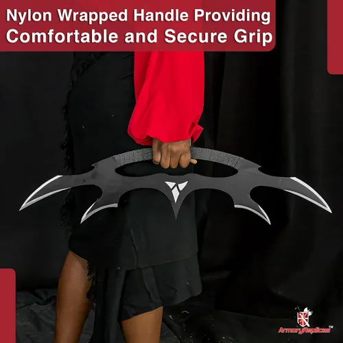 Miniatura 4 de Armory Replicas™ - Star Sword of Kahless Bat'Leth - Hoja de acero al carbono, envoltura de mango de nailon