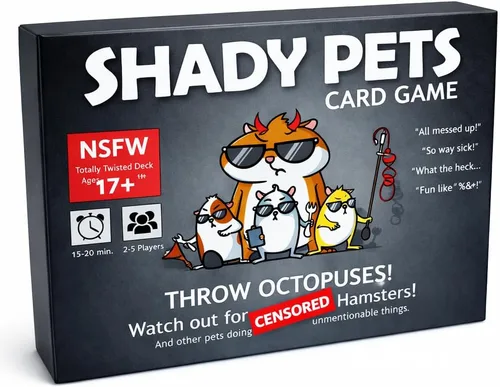 Miniatura 7 de Shady Pets Juego de cartas: divertido juego familiar para niños, adolescentes y adultos, de 2 a 6 jugadores, ideal para noches de juegos, fiestas
