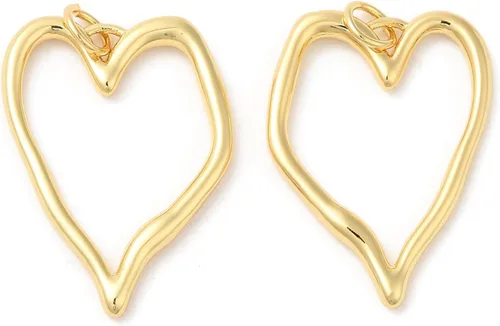 Miniatura 12 de UR URLifeHall 10 dijes de galletas de la fortuna, chapados en oro de 18 quilates y latón para hacer aretes, collares y pulseras