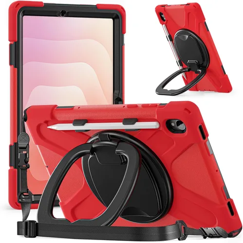 Miniatura 53 de 360 Rotation Case for Galaxy Tab ActivePro/Tab Active4 Pro/Active 5 Pro 10.1" Sturdy Cover Rotate Ring Stand Shoulder Carrying Strap Hand Strap