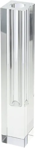Miniatura 7 de Serene Spaces Living Jarrón cuadrado pequeño y moderno de cristal, florero decorativo para centros de mesa de boda, eventos, fiestas, detalles