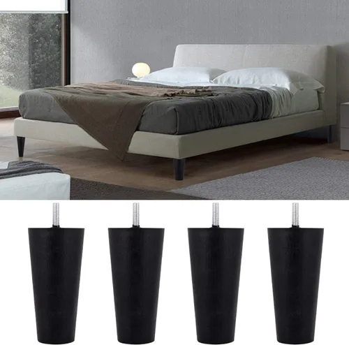 Miniatura 7 de Patas de plástico para sofá de 4.6 pulgadas, paquete de 4 patas cónicas para sofá/sofá/silla/silla con tornillos de rosca M8, patas de repuesto