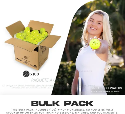 Miniatura 2 de Franklin Sports X-40 pelotas de Pickleball al aire libre - Bola oficial del Pickleball de EE. UU., APP Tour + US Open - Tamaño reglamentario