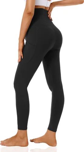 Miniatura 4 de Foucome Leggings de maternidad para mujer con bolsillos sobre el vientre, leggings de entrenamiento para yoga, pantalones de trabajo activo