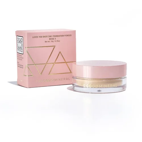 Miniatura 9 de The Good Mineral Loves-You-Back Base de maquillaje mineral en polvo 3 en 1 (BEIGE 3) Diseñada para pieles sensibles y propensas al acné Unifica