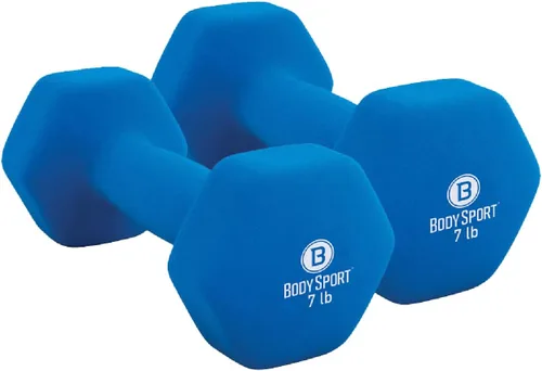 Miniatura 13 de Body Sport Neoprene Dumbbell Weight - Latex-Free, Strength Training Equipment for Home Fitness & Gym Workouts