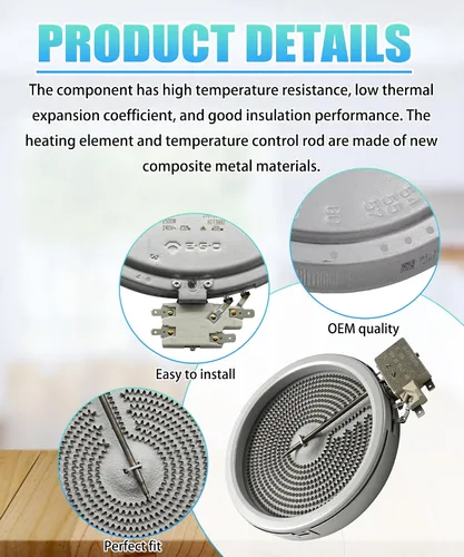 Miniatura 3 de Elemento superficial radiante de 6 pulgadas 1200W 240V se adapta a LG, Frigidaire, Whirlpool, Samsung, reemplaza 318178110 8273994 W11171119