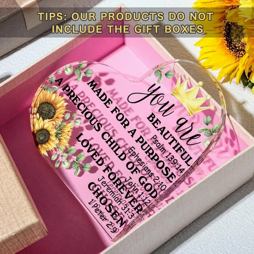 Miniatura 8 de Gerrii Regalos cristianos para mujeres, regalo del día de la madre para mamá, decoración religiosa inspiradora, placa de versículo bíblico