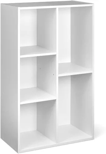 Miniatura 9 de Amazon Basics Estantería organizadora de 7 cubos, almacenamiento para el hogar y la oficina, 9.25 pulgadas de profundidad x 19.49 pulgadas de ancho