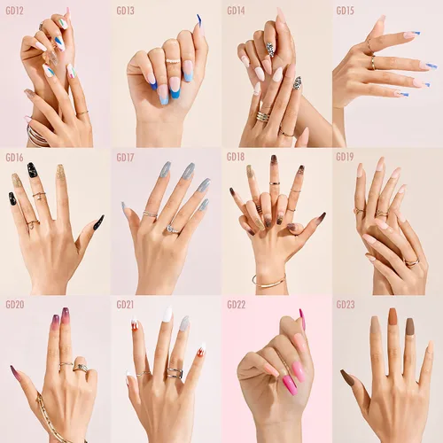 Miniatura 6 de Uñas de diseño GoldFinger Gel Glam (GD20).