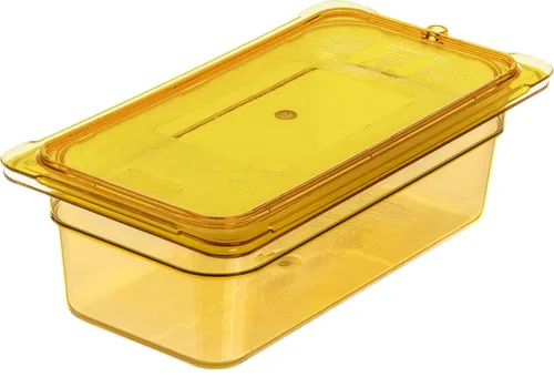 Miniatura 5 de Carlisle FoodService Products Sartén de alimentos de alta temperatura, contenedor de almacenamiento de alimentos de tamaño 1/3 para servir alimentos