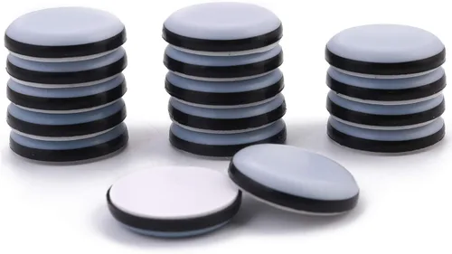 Miniatura 7 de Deslizadores adhesivos para muebles de 1-5/8 pulgadas, silla de horno deslizantes de PTFE en muebles y electrodomésticos de cocina, deslizador fácil
