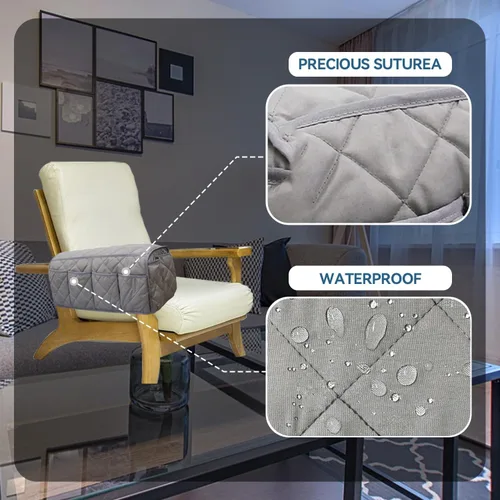 Miniatura 6 de MEHIDFY Organizador de Reposabrazos para Sillón, Organizador de Reposabrazos de Sofá Impermeable, Organizador para Sillón Reclinable Antideslizante
