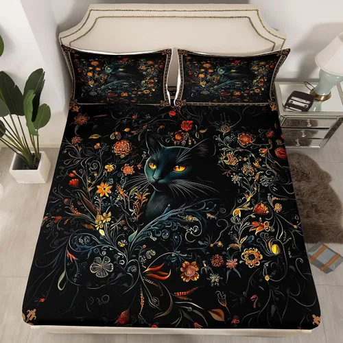 Miniatura 17 de Erosebridal Sábana bajera ajustable de moda de los años 90, tamaño individual para niños, adolescentes y adultos, sábanas de cama con cinta de radio