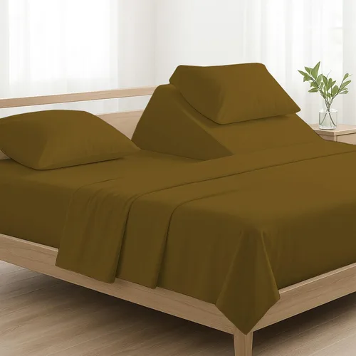 Miniatura 8 de 4 piezas de lujo Split Top Queen 100% algodón egipcio de 800 hilos (ajustable, parte superior flexible tamaño queen) sábanas divididas de 28