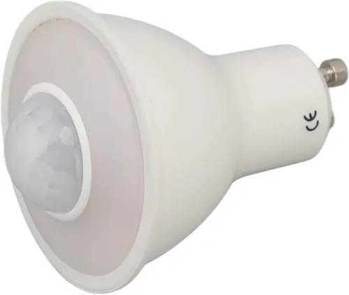 Miniatura 6 de Yctze Bombilla LED con sensor de movimiento GU10 de 5 W, 500 lúmenes, inducción humana infrarroja, luz cálida 3000 K, CA 100-240 V, reflector