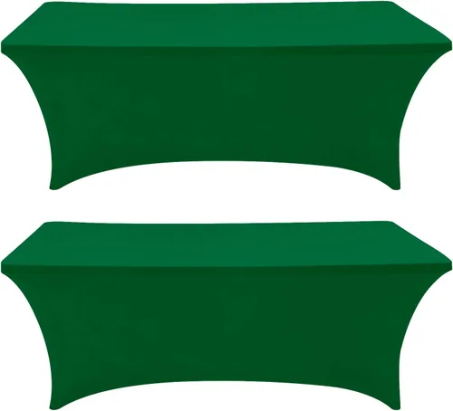 Miniatura 32 de Eurmax USA - Manteles rectangulares ajustables de elastano de 4 pies, mantel elástico para bodas, eventos o para decorar la mesa del patio