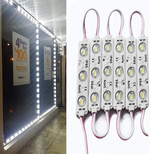 Miniatura 13 de Módulo LED, luces de repuesto para inflables, blancas, 10 piezas, 5 pies, 5730 SMD, 150 lúmenes por módulo LED, luz impermeable IP65 para cartel