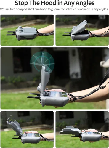 Miniatura 4 de 2 en 1 parasol parasol Joysticks Protector para mando a distancia DJI RC/RC 2, accesorios de protección de pantalla compatibles con DJI Mini 3