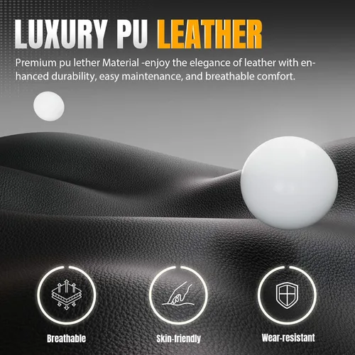 Miniatura 8 de GTPLAYER Silla de juegos con cojín de resorte de bolsillo, silla de oficina de cuero con respaldo alto ergonómico y soporte lumbar para aliviar