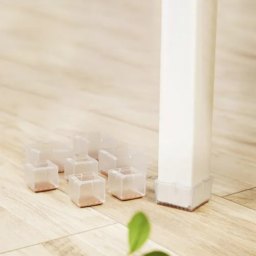 Miniatura 4 de Anwenk - Paquete de 24 protectores de silicona para patas de silla, protectores de suelo para patas de silla, protectores de muebles, protectores