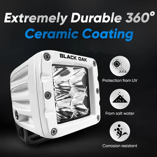 Miniatura 3 de Black Oak Luz LED Pro Series 3.0 Marine POD de 2 pulgadas: Spot 40W XM-L2 (1 Pack) Incluye soportes y arnés de cableado, iluminación impermeable