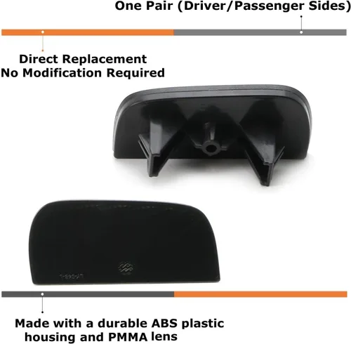 Miniatura 2 de iJDMTOY Reflectores de Parachoques Trasero con Lentes Ahumados Compatibles con Honda Civic Sedan/Coupe 2016-21 de 10ª Generación, Ensamblaje LH RH