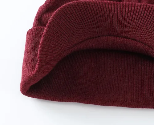 Miniatura 19 de Home Prefer - Gorro de invierno para hombre con visera, cálida y doble punto.