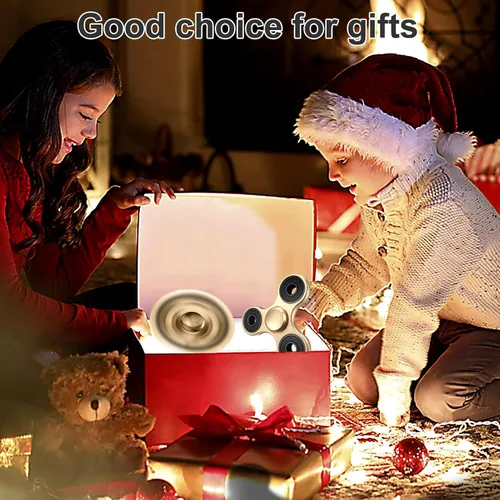 Miniatura 7 de Fidget Spinners, rodamiento de acero inoxidable de metal de alta velocidad de 2 a 5 minutos de giro, EDC TDAH estrés ansiedad alivia reductor Oro